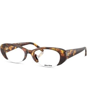 Miu Miu Oval Sunglasses, 52Mm - Metallic