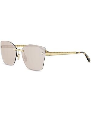 BVLGARI Tubogas Square Sunglasses, 59Mm - Natural