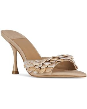 Jeffrey Campbell Embellished Mules - Metallic