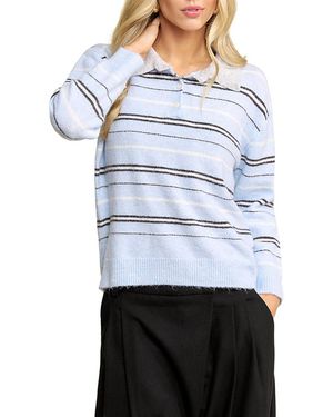 Elevator Disco Lucy Polo Sweater - Blue