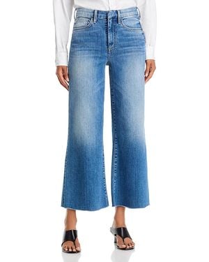 Frank & Eileen Galway Cotton Blend Wide Leg Jeans - Blue
