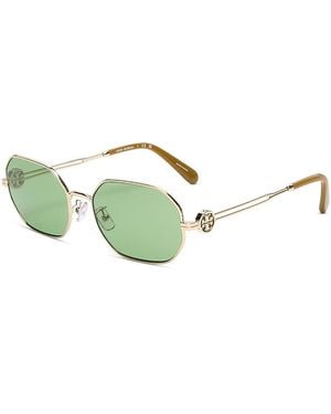 Tory Burch Miller Oval Sunglasses, 55Mm - Green