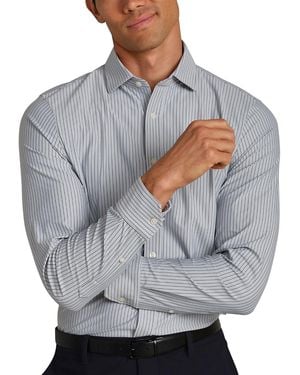 Rhone Commuter Semi Spread Collar Slim Fit Button Down Shirt - Grey