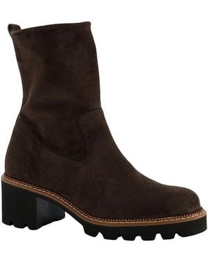 Paul Green Wanda Suede Ankle Boots - Black