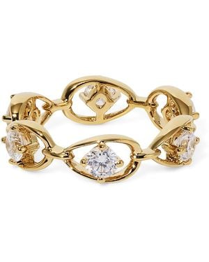Nadri It Girl Cubic Zirconia Chain Ring - Metallic