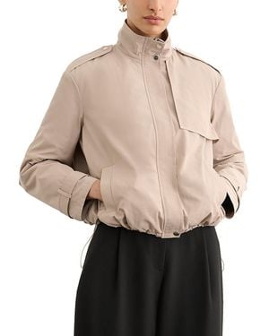 Toccin Alyssa Trench Bomber Jacket - Natural