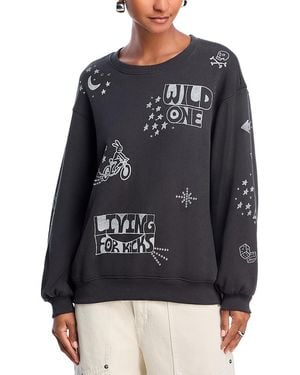 Mother The Drop Square Inset Sweatshirt - Black