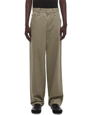 Helmut Lang Relaxed Fit Chino Pants - Green