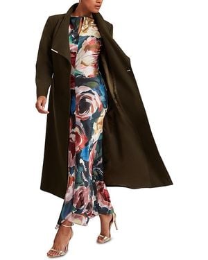 Ted Baker Rosell Wool Blend Wrap Coat - Black