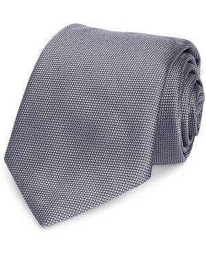 BOSS Silk Classic Neat Tie - Gray