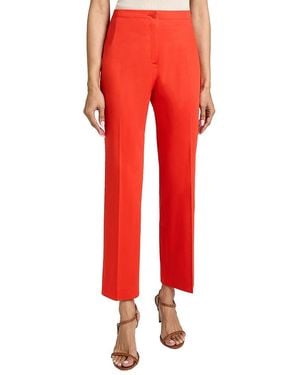 Santorelli Roma Straight Leg Ankle Pant - Red