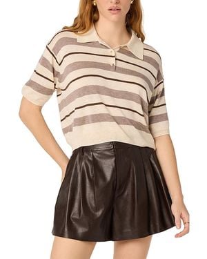 Astr Scottie Polo Sweater - Natural