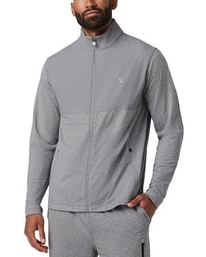 Vuori Sunday Element Hooded Track Jacket - Gray
