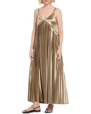 Lyssé Lauren Pleated Midi Dress - Natural