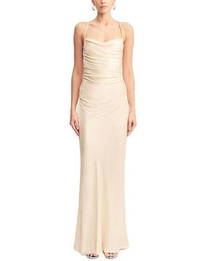 Shona Joy La Lune Lace Up Back Maxi Dress - Natural