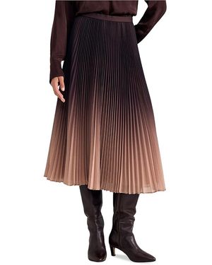 Phase Eight Tallulah Ombre Midi Skirt - Red