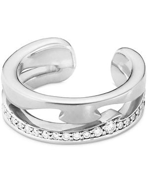 Georg Jensen 18K Fusion Diamond Ear Cuff - White
