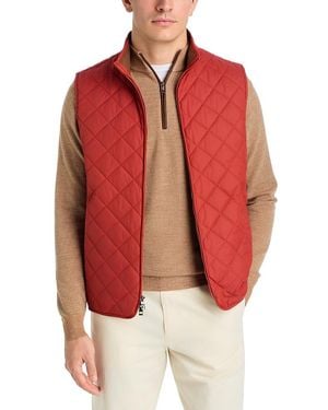 Peter Millar Essex Quilted Vest - Red