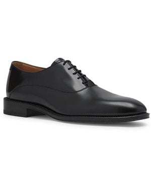 Lanvin Signature Leather Oxford Shoes - Black