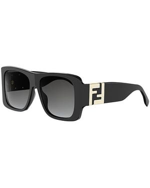 Fendi Forever Oversized Square Sunglasses, 55Mm - Black