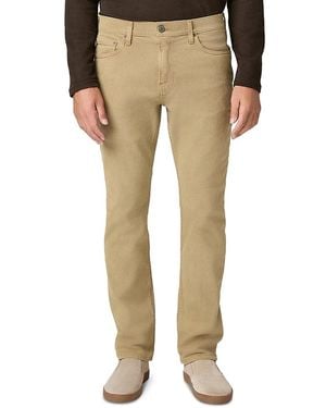 PAIGE Federal Cotton Blend Slim Straight Fit Jeans - Natural