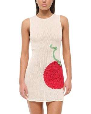 STAUD Bailey Dress Swim Cover-Up - Red