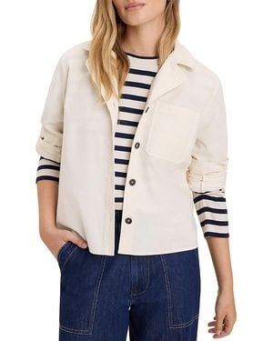 NIC+ZOE Corduroy Shirt Jacket - White