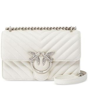 Pinko Love One Mini Quilted Leather Crossbody - Multicolor