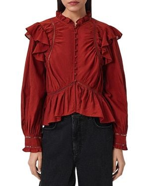 AllSaints Lima Top - Red