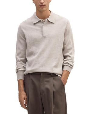 NN07 Emerson Wool Polo Shirt - Gray