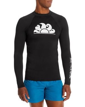 Sundek Regular Fit 50+ Upf Long Sleeve Rash Guard - Black
