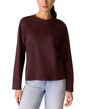 Whistles Relaxed Long Sleeve Tee - Red