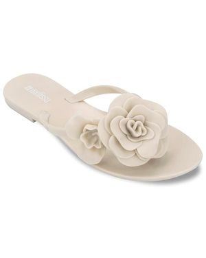 Melissa Harmonic Petals Flip Flop Sandals - White