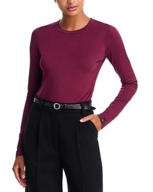 Rag & Bone Luca Jersey Long Sleeve Tee - Purple