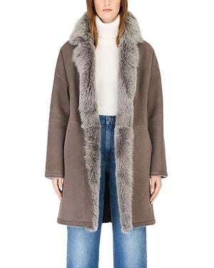 Hiso August Reversible Shearling Jacket - Black