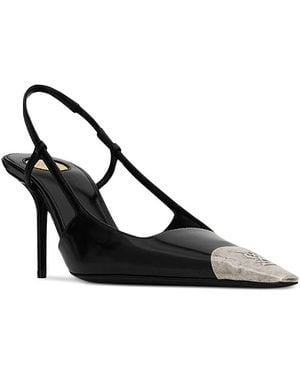 Saint Laurent Jeanne Slingback Pumps - Black