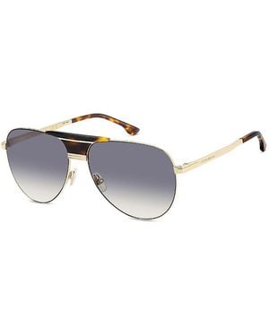Victoria Beckham Pilot Sunglasses, 60Mm - Metallic
