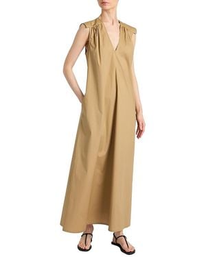 Santorelli Niu Cap Sleeve Maxi Cotton Dress - Natural