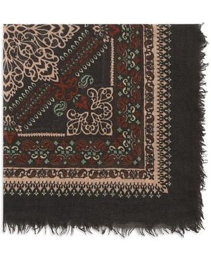 Gerard Darel Sinead Square Wool Scarf - Black