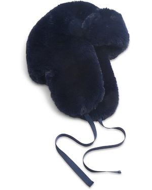 Rag & Bone Rae Faux Fur Trapper Hat - Blue