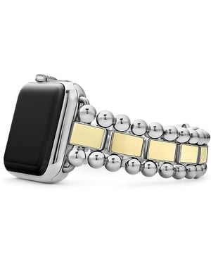 Lagos Smart Caviar Stainless Steel 18K Apple Watch Bracelet, 38-44Mm - Metallic