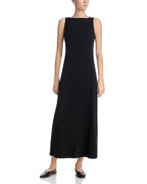 Leset Nando Boatneck Maxi Dress - Black