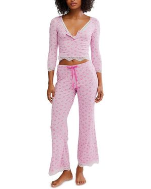 Free People Stolen Dance Sleep Set - Red