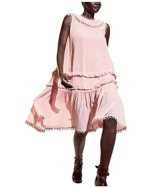 Cynthia Rowley Annabelle Sleeveless Midi Dress - Pink