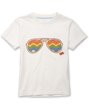 Mon Coeur Recycled Cotton Warm Sunglasses T-Shirt - White