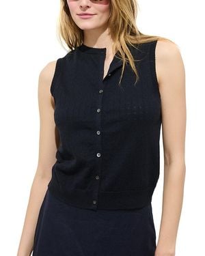 Alex Mill Odette Pointelle Sweater Tank - Blue