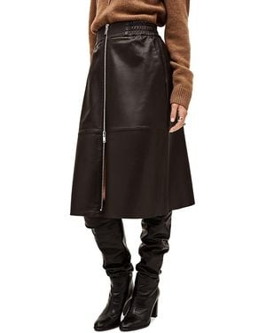 Ba&sh Pona Leather Skirt - Black