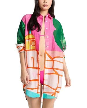 Michael Kors St Tropez Shirt Dress - Pink