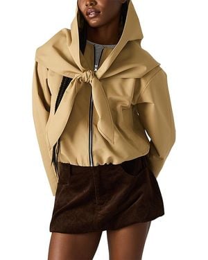 Steve Madden Heidi Removable Scarf Jacket - Brown