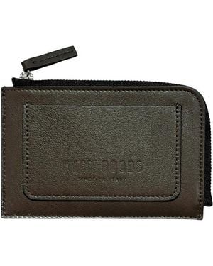HYER GOODS Italian Leather Piccolo Zip-Around Card Wallet - Black